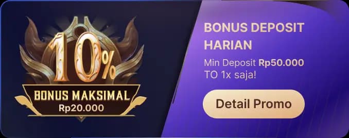 BONUS DEPOSIT HARIAN β TO 1X!